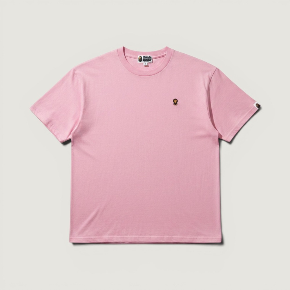 A Bathing Ape T-Shirt‎ Baby Milo One Point Pink XL